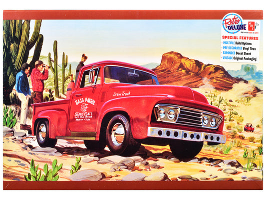Skill 2 Model Kit 1953 Ford Pickup Truck "Baja Patrol" 1/25 Scale Model
