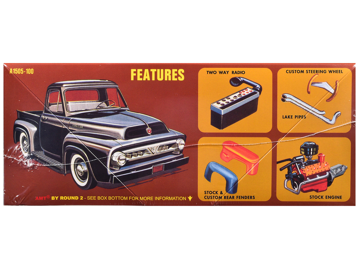 Skill 2 Model Kit 1953 Ford Pickup Truck "Baja Patrol" 1/25 Scale Model