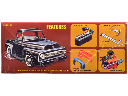 Skill 2 Model Kit 1953 Ford Pickup Truck "Baja Patrol" 1/25 Scale Model