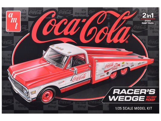 Skill 2 Model Kit 1972 Chevrolet Pickup Truck "Racer's Wedge" 2-in-1 Kit "Coca-Cola" 1/25 Scale Model