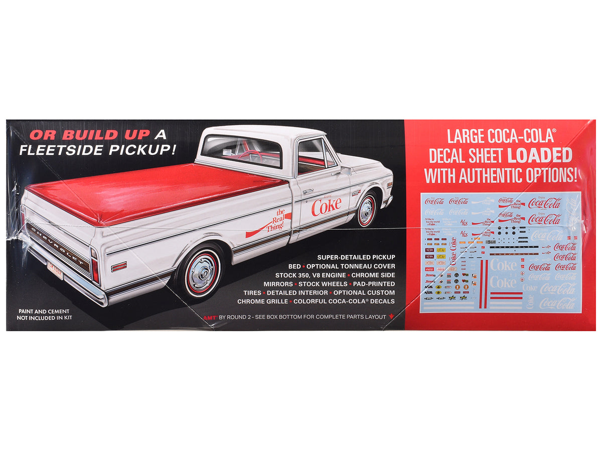 Skill 2 Model Kit 1972 Chevrolet Pickup Truck "Racer's Wedge" 2-in-1 Kit "Coca-Cola" 1/25 Scale Model