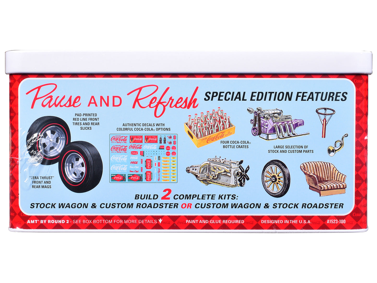 Skill 2 Model Kit Ford Model T Panel "Coca-Cola" with Collector Tin 1/25 Scale Model