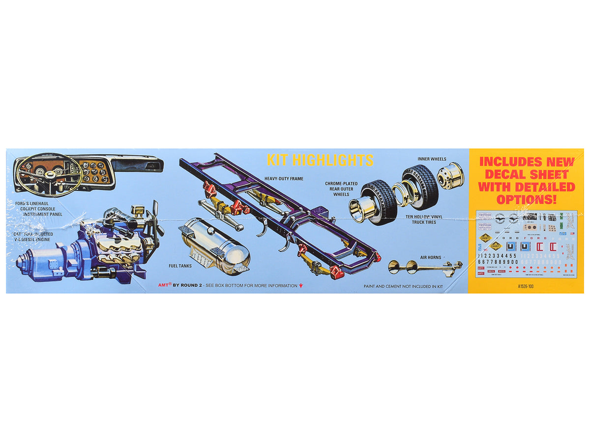 Skill 3 Model Kit Ford LNT-8000 Louisville Line Dump Truck 1/25 Scale Model
