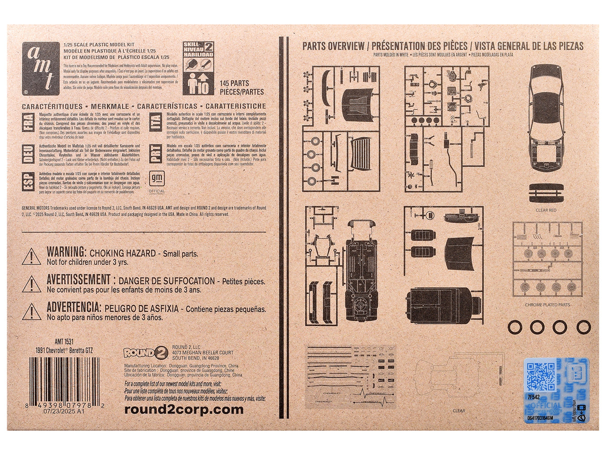 Skill 2 Model Kit 1991 Chevrolet Beretta GTZ 1/25 Scale Model