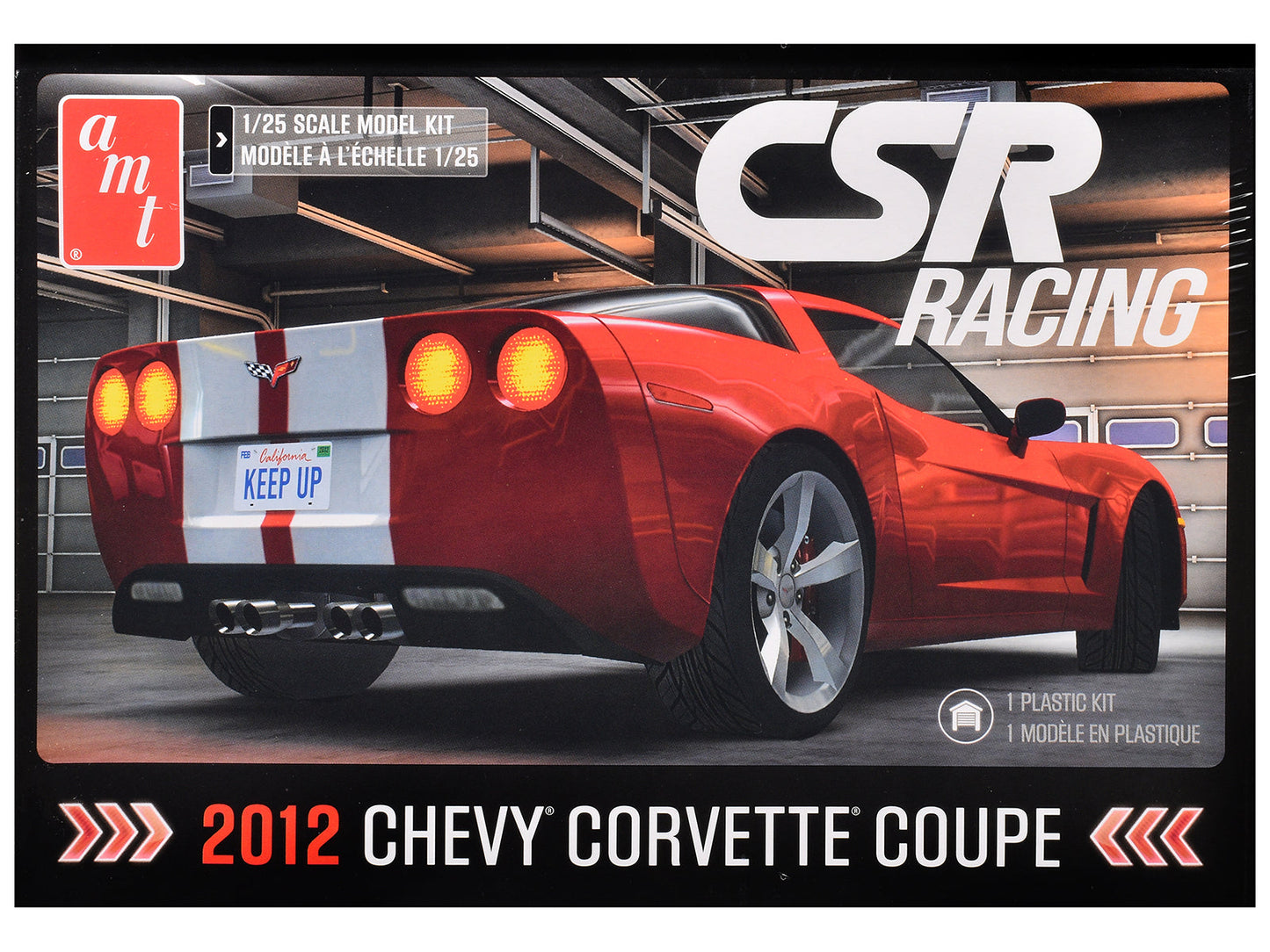 Skill 2 Model Kit of 2012 Chevrolet Corvette Coupe "CSR Racing" 1/25 Scale Model