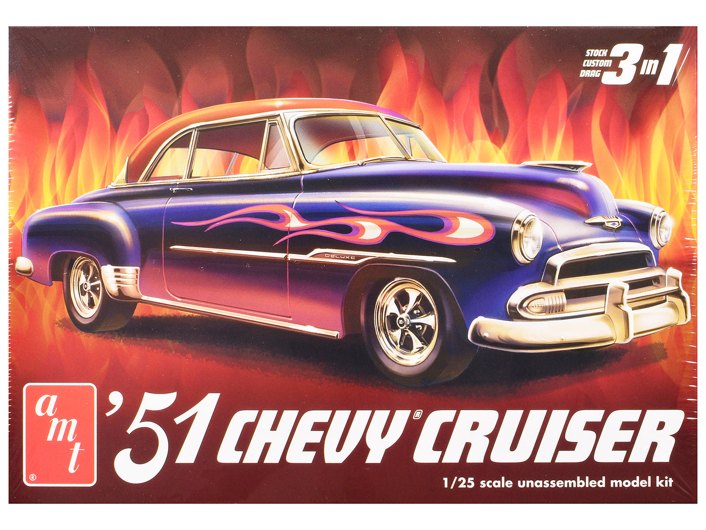 Skill 2 Model Kit 1951 Chevrolet Cruiser 3-in-1 Kit 1/25 Scale Model