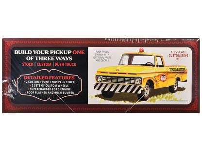 Skill 2 Model Kit 1963 Ford F-100 Pickup Truck "Four Sixes Ranch" 3-in-1 Kit 1/25 Scale Model