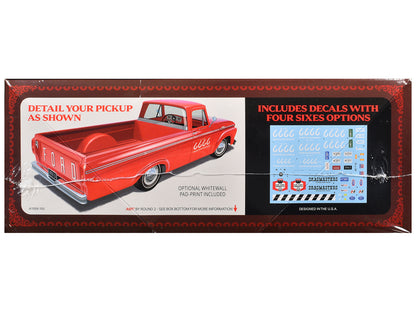 Skill 2 Model Kit 1963 Ford F-100 Pickup Truck "Four Sixes Ranch" 3-in-1 Kit 1/25 Scale Model