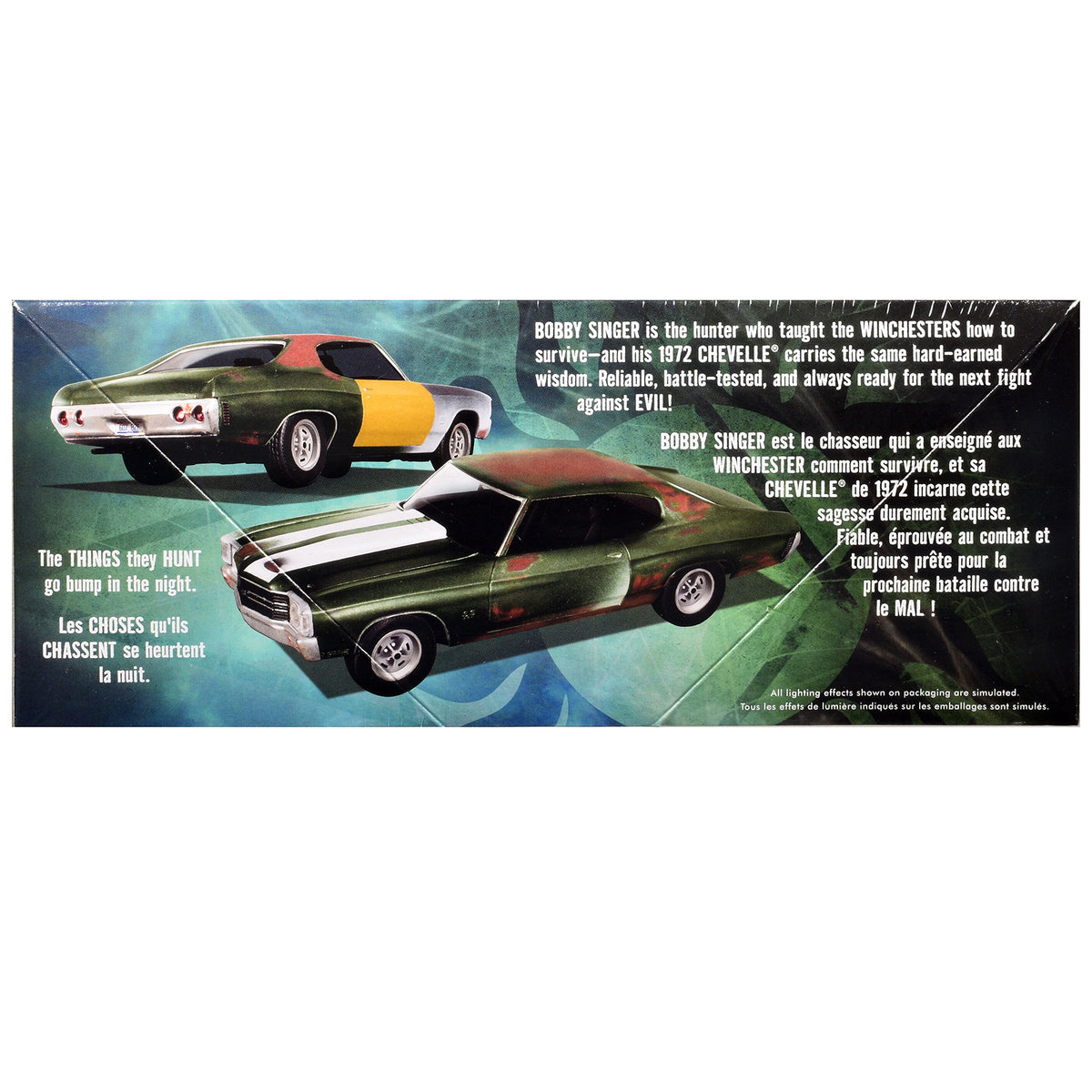Skill 2 Model Kit 1972 Chevrolet Chevelle SS "Supernatural" (2005-2020) TV Series 1/25 Scale Model
