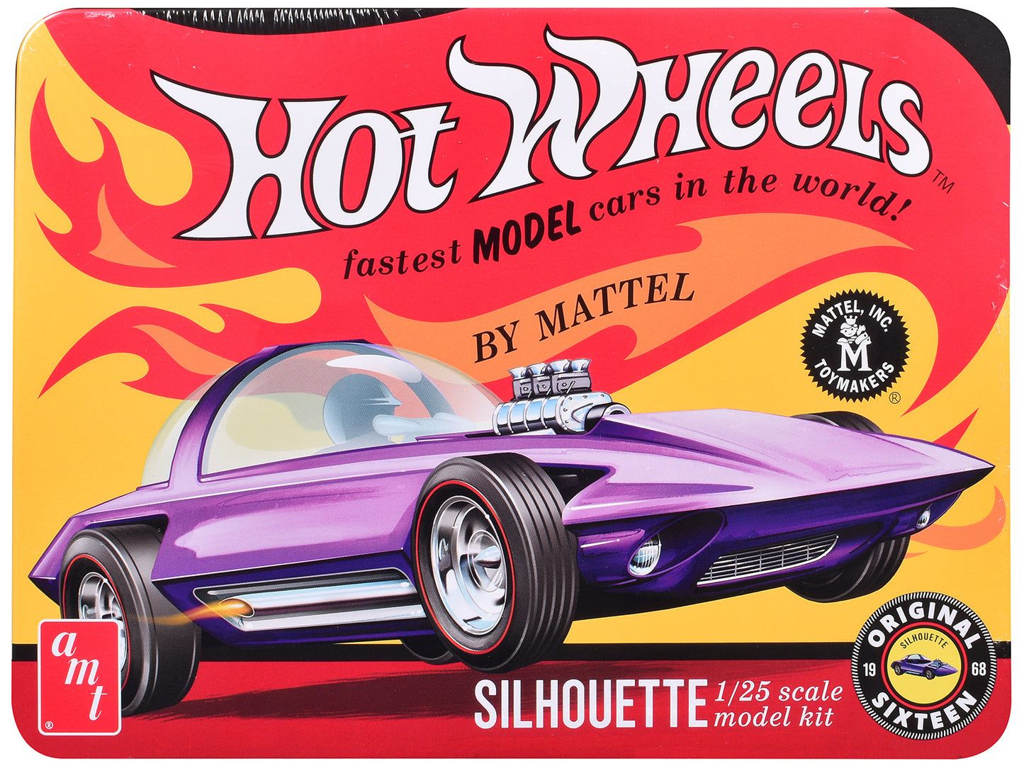 Skill 2 Model Kit Hot Wheels Silhouette with Collector Tin 1/25 Scale Model