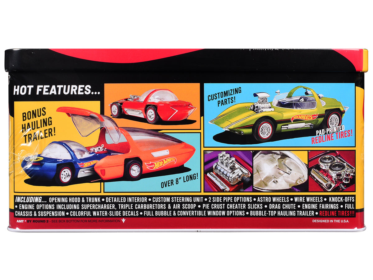 Skill 2 Model Kit Hot Wheels Silhouette with Collector Tin 1/25 Scale Model