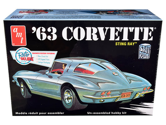 Skill 2 Model Kit 1963 Chevrolet Corvette Stingray 1/25 Scale Model