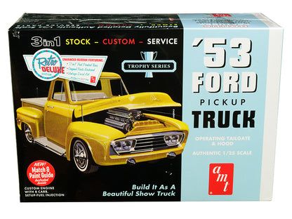 Skill 2 Model Kit 1953 Ford Pickup Truck "Trophy Series" 3 in 1 Kit 1/25 Scale Model