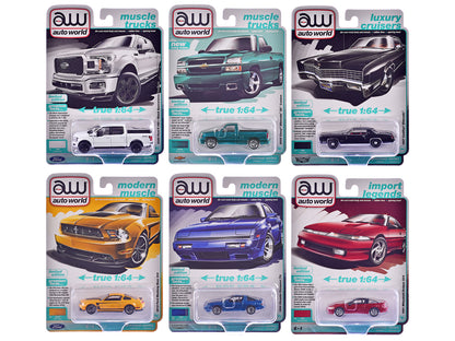 Auto World Premium 2025 Release 1 Set A of 6 pieces 1/64 Diecast Model Cars