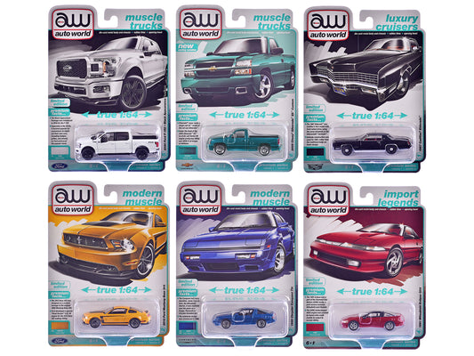 Auto World Premium 2025 Release 1 Set A of 6 pieces 1/64 Diecast Model Cars