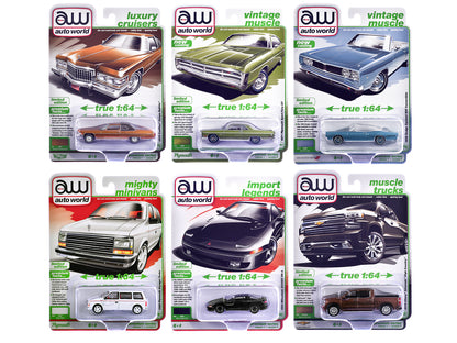 Auto World Premium 2026 Release 1 Set A of 6 pieces 1/64 Diecast Model Cars