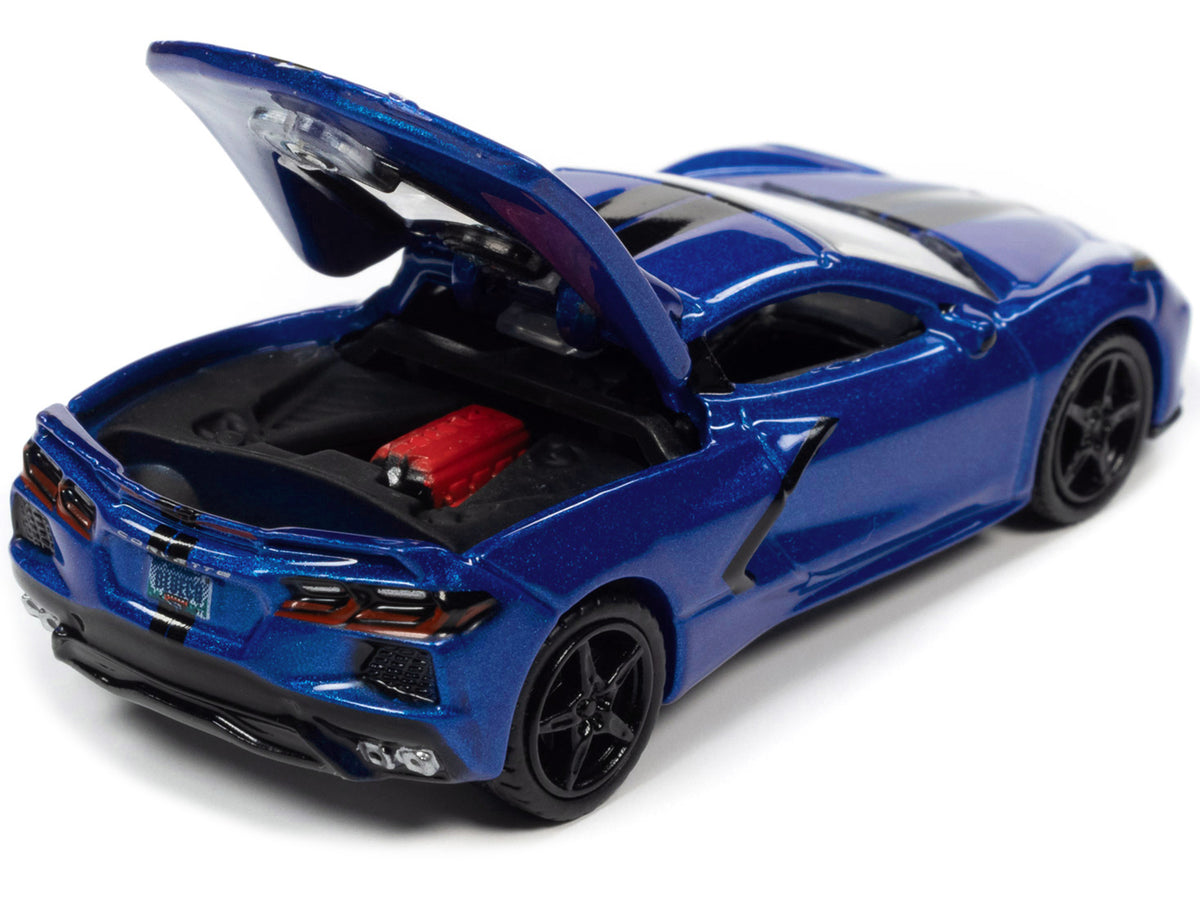 2020 Chevrolet Corvette Elkhart Lake Blue Metallic "Sports Cars" Limited Edition 1/64 Diecast Model Car