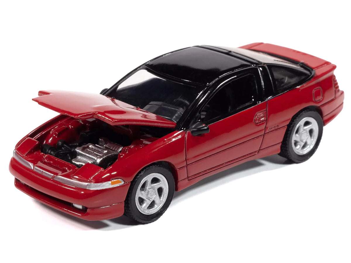 1991 Mitsubishi Eclipse GSX Maranello Red with Black Top "Import Legends" Series 1/64 Diecast Model Car