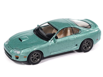 1998 Toyota Supra Caribbean Green Metallic "Modern Muscle" Series 1/64 Diecast Model Car