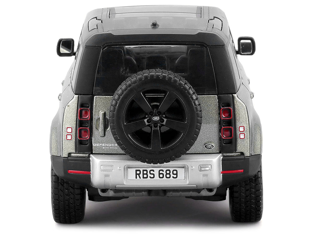 2022 Land Rover Defender 110 Green Metallic with Black Top and Sunroof 1/24 Diecast Model Car