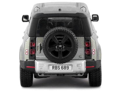 2022 Land Rover Defender 110 Green Metallic with Black Top and Sunroof 1/24 Diecast Model Car