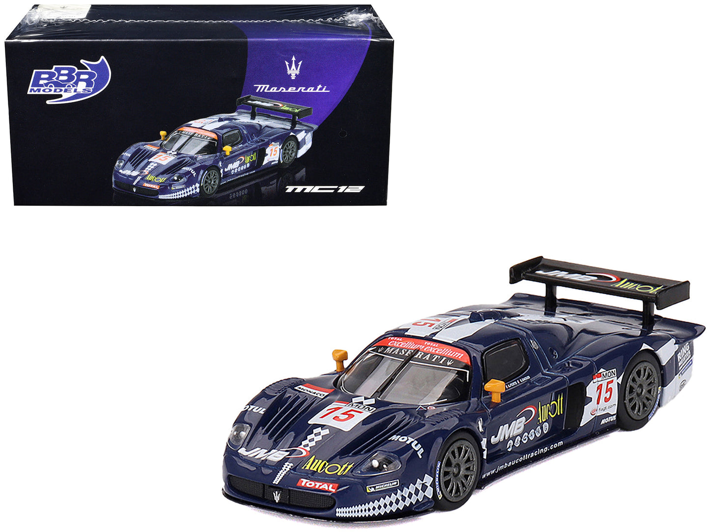 Maserati MC12 Competizione #15 Ben Aucott - Alain Ferte - Stephane Daoudi "JMB Racing" "24 Hours of Spa" (2008) 1/64 Diecast Model Car