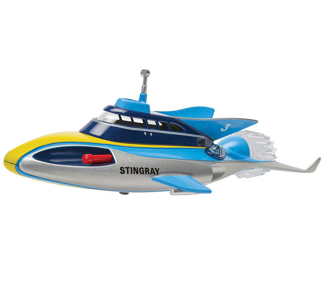 Stingray Submarine Blue and Silver with Yellow Stripes "Gerry Anderson's Stingray" (1964) TV Series Diecast Model