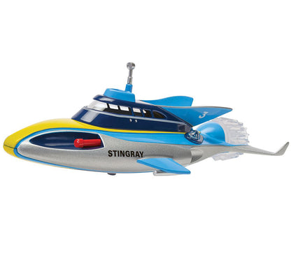 Stingray Submarine Blue and Silver with Yellow Stripes "Gerry Anderson's Stingray" (1964) TV Series Diecast Model
