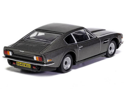 Aston Martin V8 RHD (Right Hand Drive) Black Metallic James Bond 007 "No Time To Die" (2021) Movie Diecast Model Car