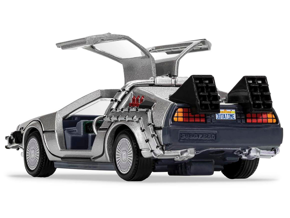 DMC DeLorean Time Machine with Doc Brown Figure "Back to the Future" (1985) Movie Diecast Model Car