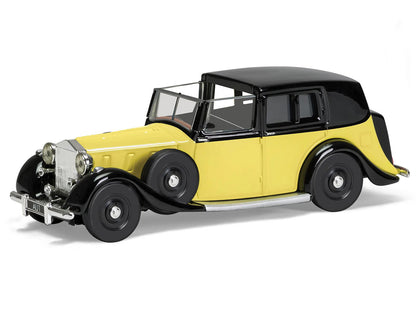 Rolls Royce Phantom III Sedanca de Ville Yellow with Black Top James Bond 007 "Goldfinger" (1964) Movie Diecast Model