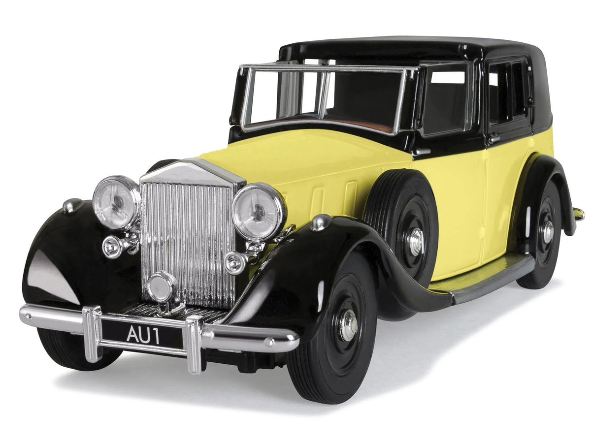 Rolls Royce Phantom III Sedanca de Ville Yellow with Black Top James Bond 007 "Goldfinger" (1964) Movie Diecast Model