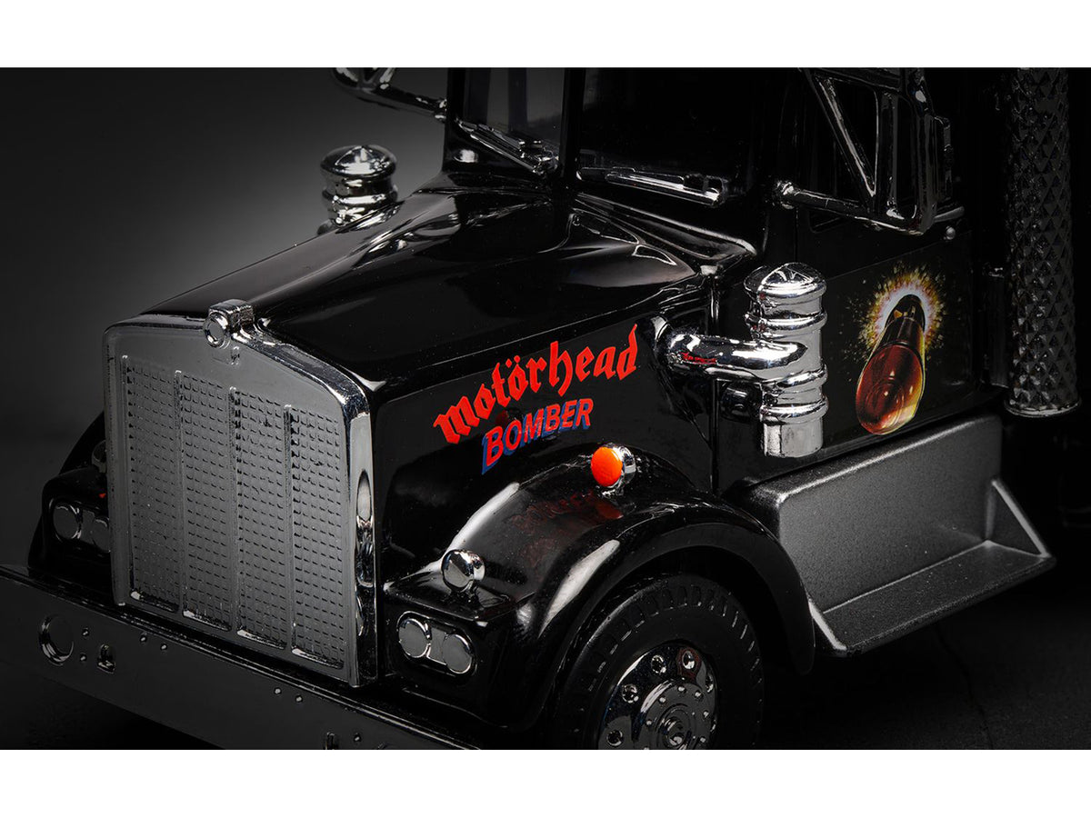 "Motorhead Bomber" Transport Truck Black 1/50 Diecast Model
