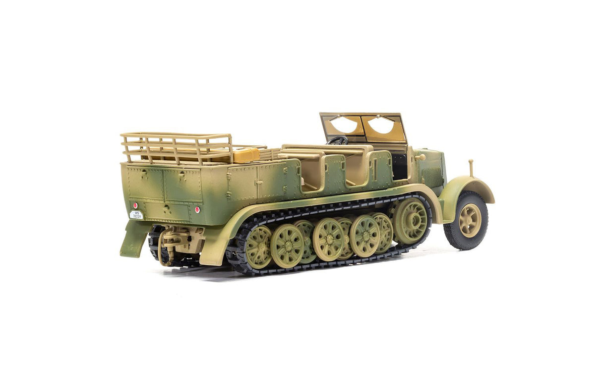 Krauss-Maffei Sd.Kfz.7 Medium Towing Half-Track AFV "Luftwaffe FlaK Gun Artillery Tractor Tunisia" (1943) German Army "Military Legends" Series 1/50 Diecast Model