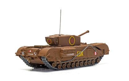 Churchill Mk.III Tank "ESK Squadron HQ C Squadron 3rd Battalion Scots Guards 6th Guards Armoured Brigade" (1943) British Royal Army "Military Legends" Series 1/50 Diecast Model