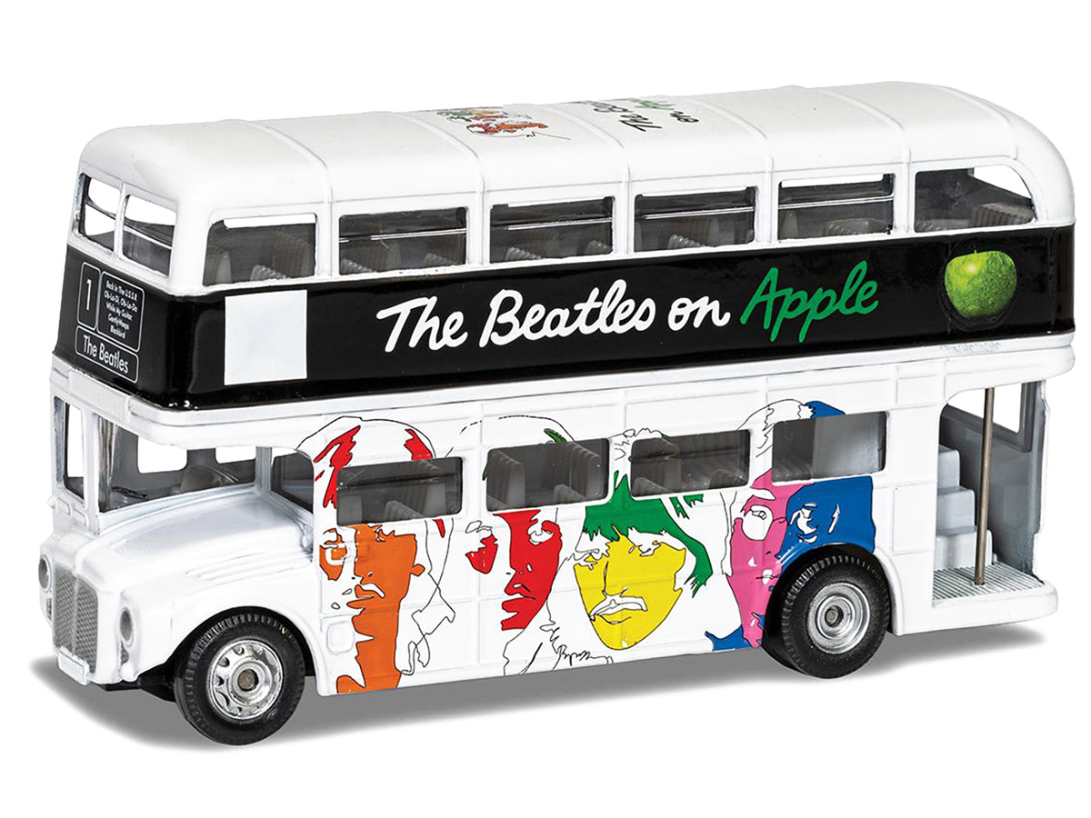 The Beatles London Double Decker Bus "The White Album" White Diecast Model Car