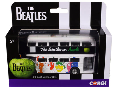 The Beatles London Double Decker Bus "The White Album" White Diecast Model Car