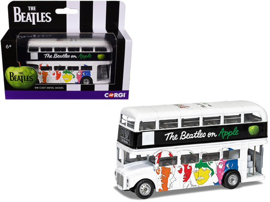 The Beatles London Double Decker Bus "The White Album" White Diecast Model Car