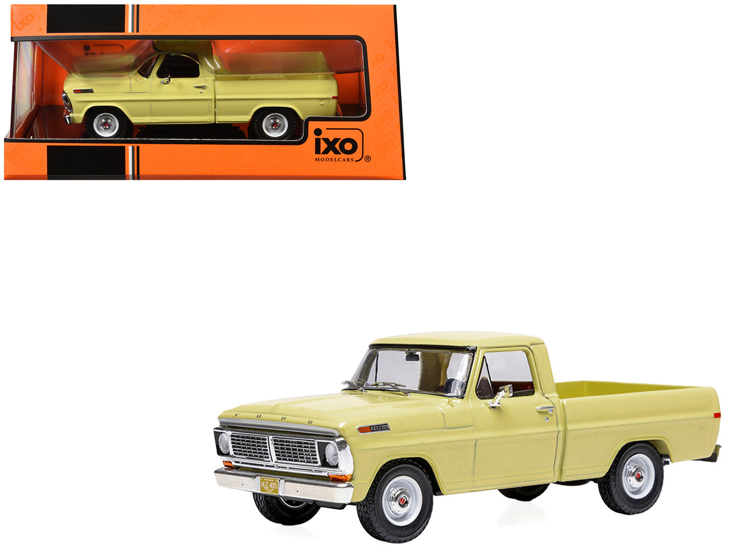 1970 Ford F-100 Pickup Truck Yellow 1/43 Diecast Model