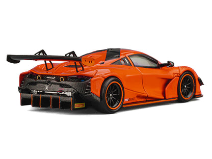McLaren 720S GT3X Orange with Black Stripes 1/64 Diecast Model Car