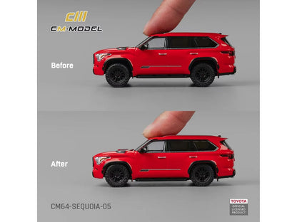 2024 Toyota Sequoia Solar Red 1/64 Diecast Model Car