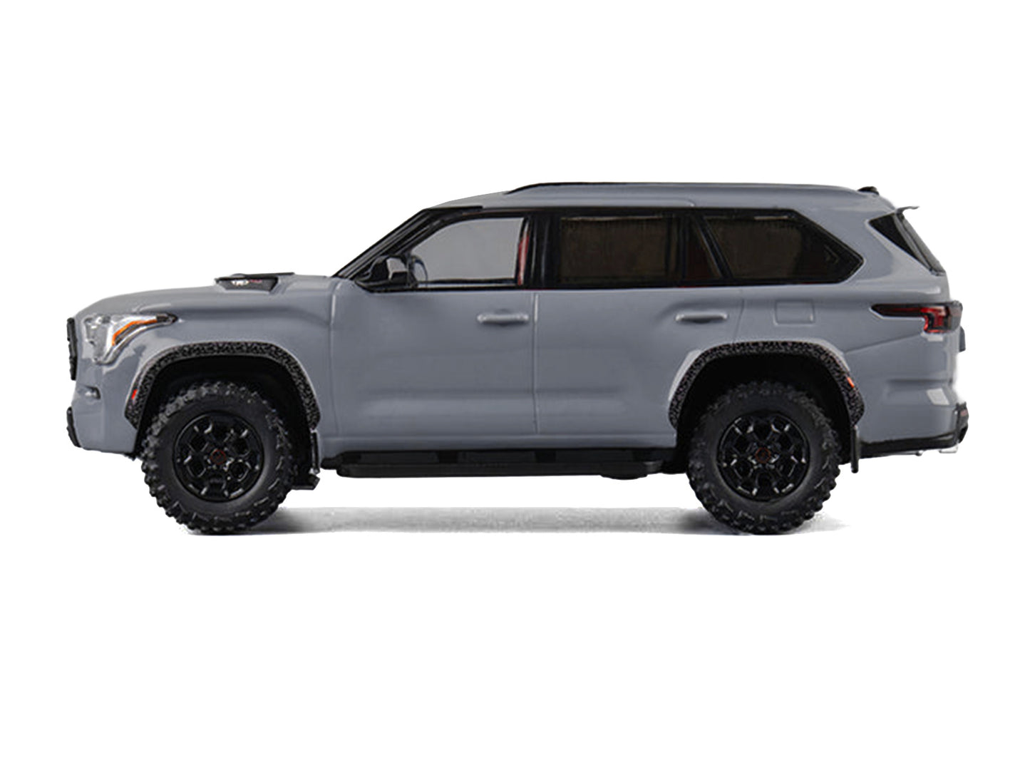 2024 Toyota Sequoia Cement Gray with Red Interior 1/64 Diecast Model Car