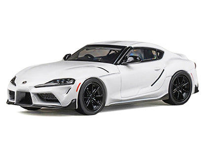 Toyota GR Supra RHD (Right Hand Drive) White Metallic 1/64 Diecast Model Car
