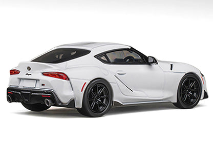 Toyota GR Supra RHD (Right Hand Drive) White Metallic 1/64 Diecast Model Car