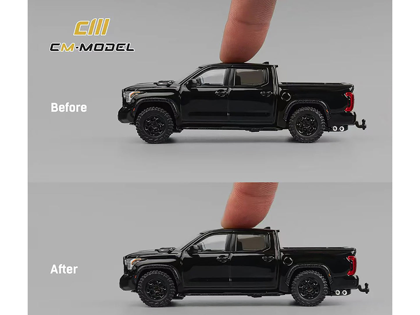 Toyota Tundra Pickup Truck Black 1/64 Diecast Model Car