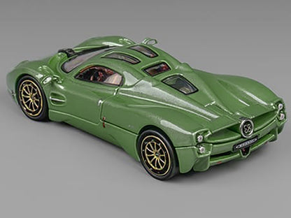 Pagani Utopia Green Metallic 1/64 Diecast Model Car