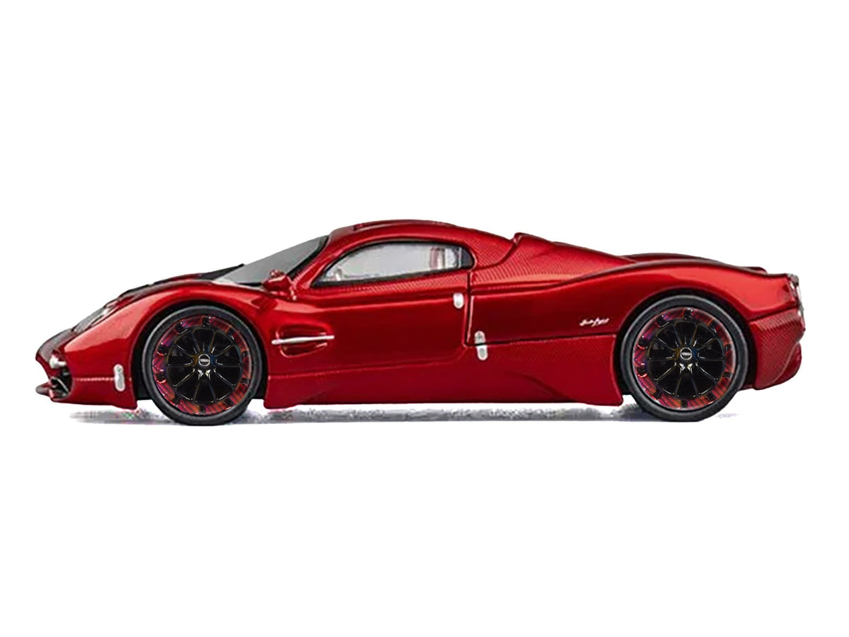 Pagani Utopia Red Metallic with Red Carbon Top 1/64 Diecast Model Car