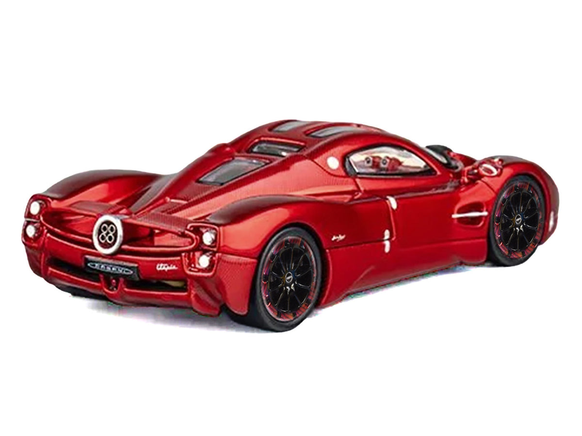 Pagani Utopia Red Metallic with Red Carbon Top 1/64 Diecast Model Car