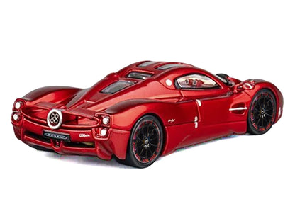 Pagani Utopia Red Metallic with Red Carbon Top 1/64 Diecast Model Car