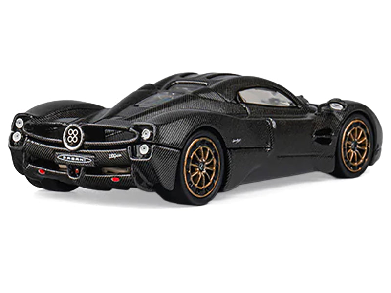 Pagani Utopia Full Carbon with Gold Wheels 1/64 Diecast Model Car